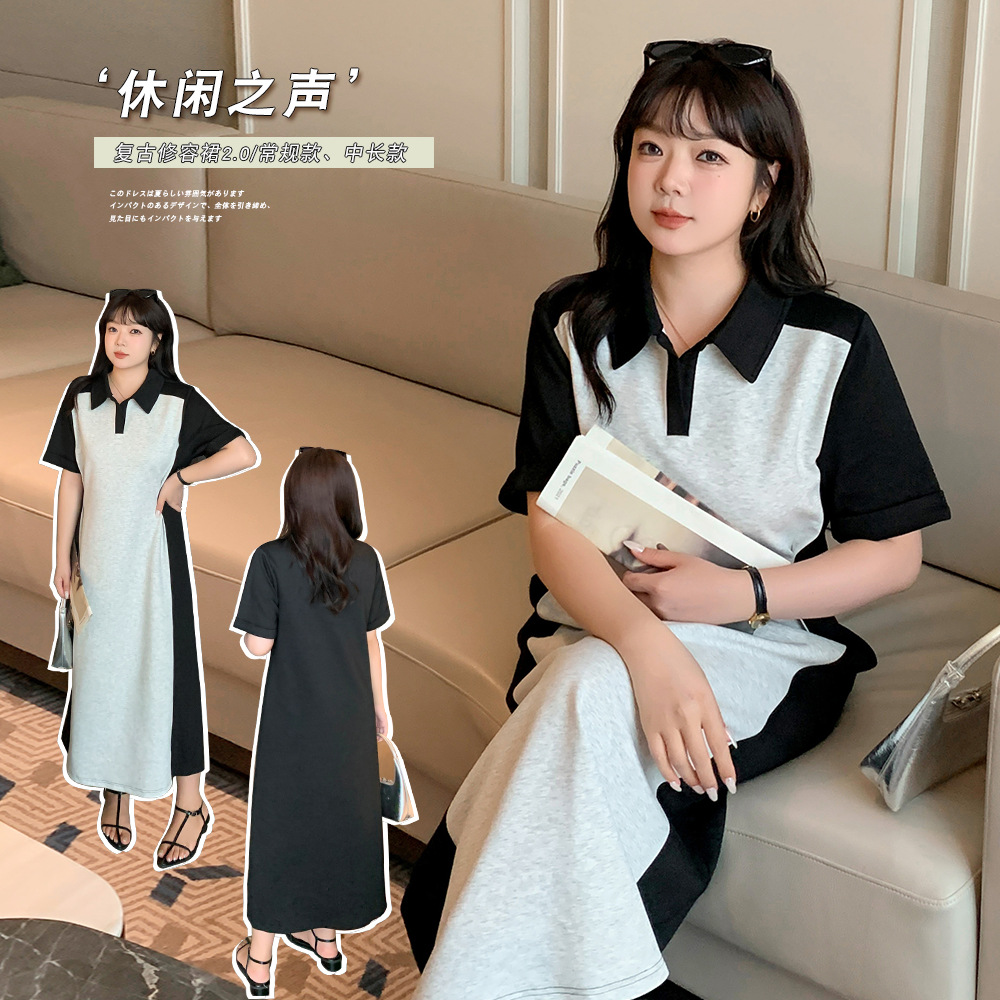   夏  XL-5XL 大きいサイズ ワンピース（2タイプ：ノーマル、ロング）