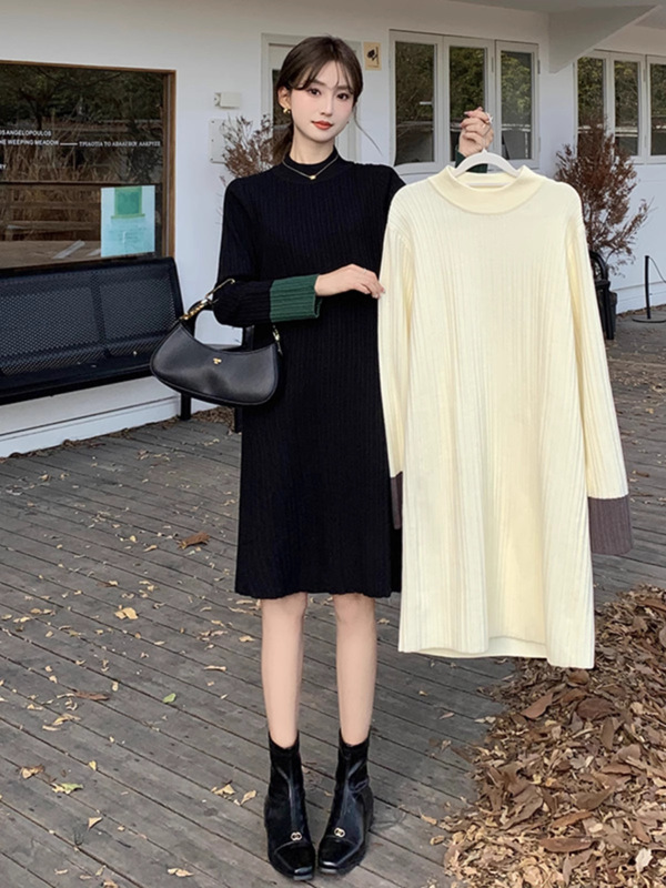 大きいサイズの婦人服の秋はスカートを打ってゆったりしています。|undefined