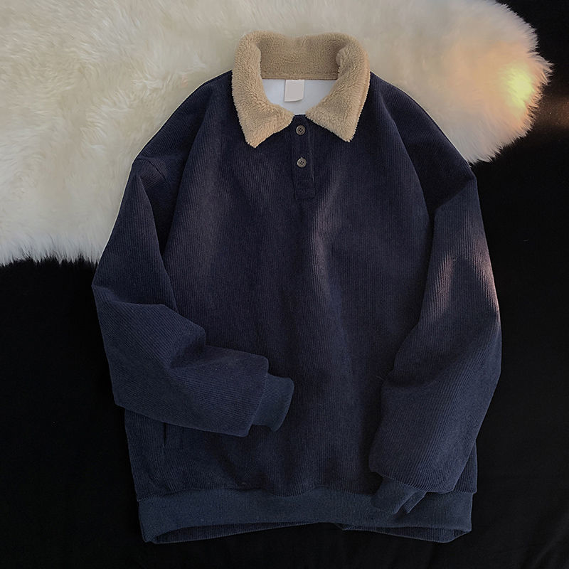 Women's Lamb Wool Corduroy Sweater 4