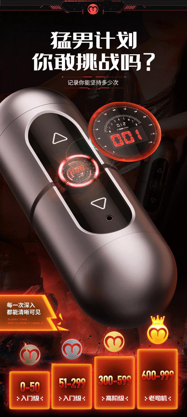 Mystery Savior X Aircraft Cup Dual-Head Electric Male Masturbator with Counting Vibration — detail image 4