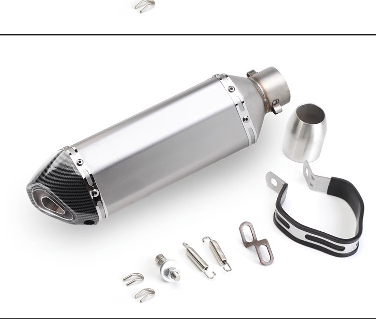 Motorcycle sports car modified Huanglong 600 small Ninja 250 Yongyuan 350R25/R3 hexagonal Scorpio exhaust pipe Universal