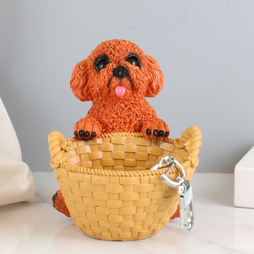 Key storage ornaments in the entrance hall, wine cabinet, doorway shoe cabinet, home decorations, dog storage ornaments in the living room