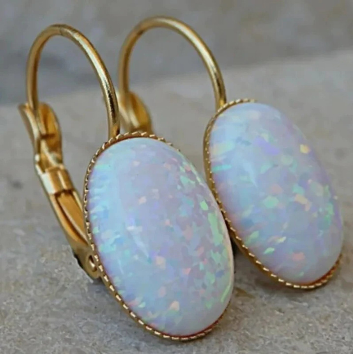 European and American Hot-Selling Foreign Trade Jewelry Supply Generous Exaggerated Ear Clip Crystal Egg-Shaped Earrings Amazon Jewelry Wholesale
