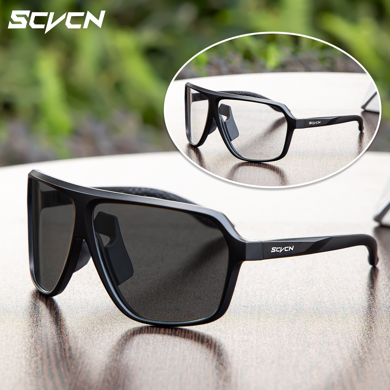 Gafas Fotocromáticas de Ciclismo de PC con Protección UV y Anti-Arena