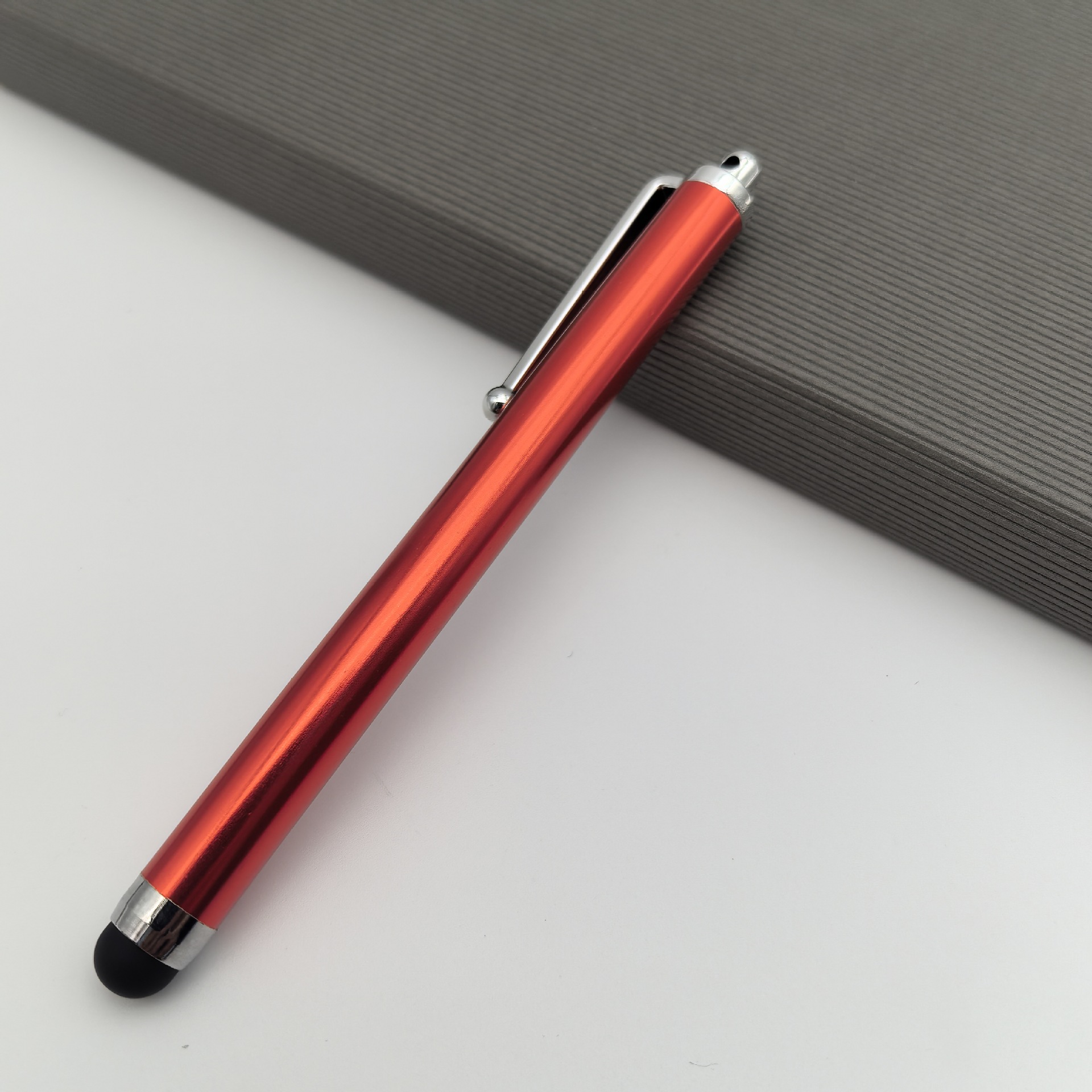 Bolígrafo capacitivo transfronterizo 9.0 logotipo personalizable teléfono móvil tableta lápiz óptico lápiz de pantalla de aleación de aluminio lápiz óptico de metal