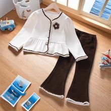 女童春款套装2025新款洋气时尚中大儿童宝宝春秋小香风两件套现货