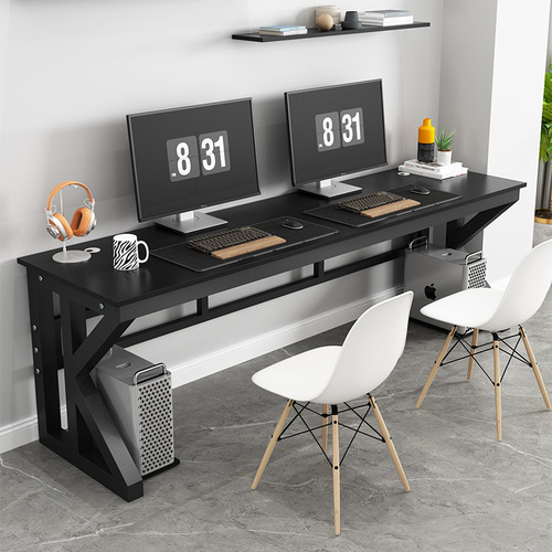 Simple double computer table bedroom home office long table e-sports wall desk desktop learning writing table