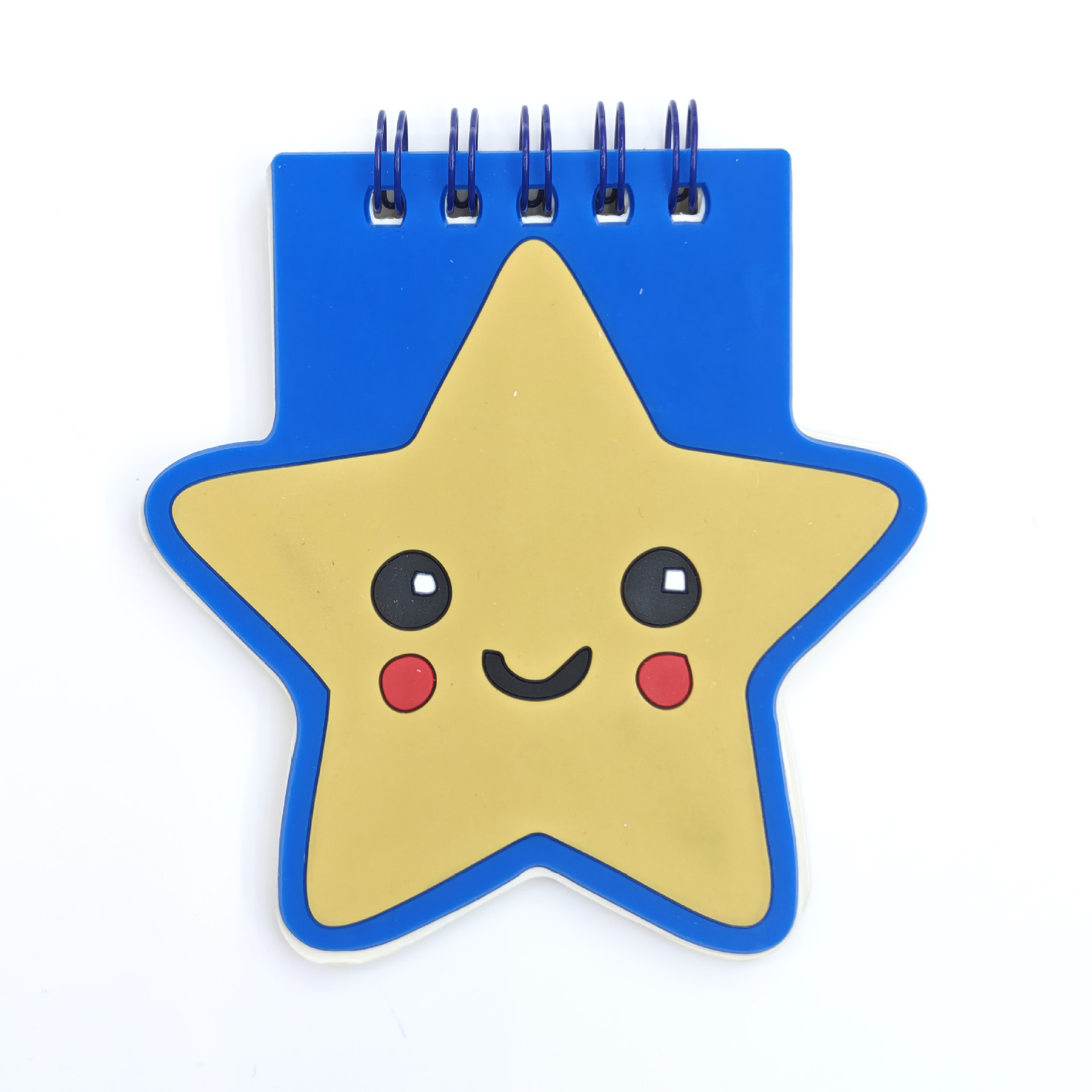 Cubierta de silicona pequeña bobina libro mini dibujos animados especial en forma de cuaderno papelería creativa forma de animal lindo con pluma