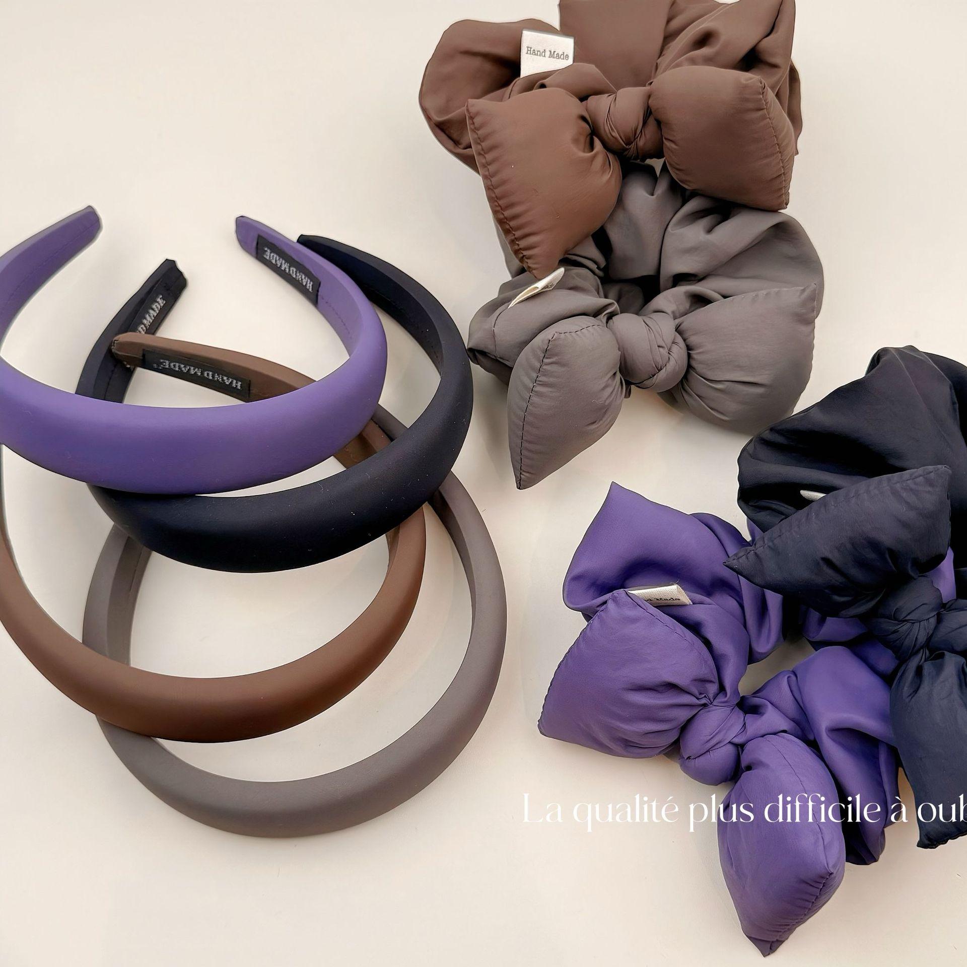 韩系时尚泡泡棉填充枕头蝴蝶结发圈褶皱大肠圈发绳马尾皮筋新款