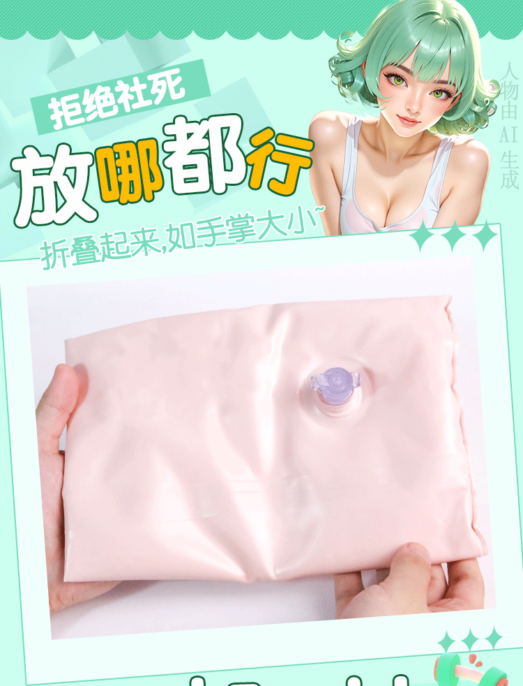 Jiuai Airplane Male Masturbation Cup, Portable Concealed Manual Control TPR — detail image 9
