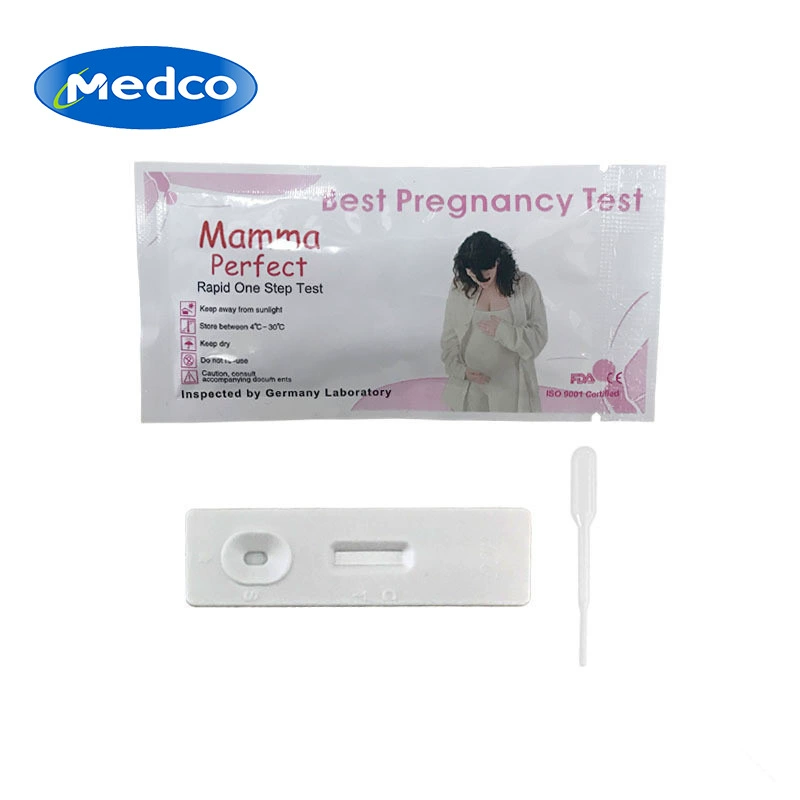 Эксклюзивная трансграничная карта раннего теста на беременность для быстрого домашнего обнаружения, английская независимая упаковка, высокоточные тест-полоски