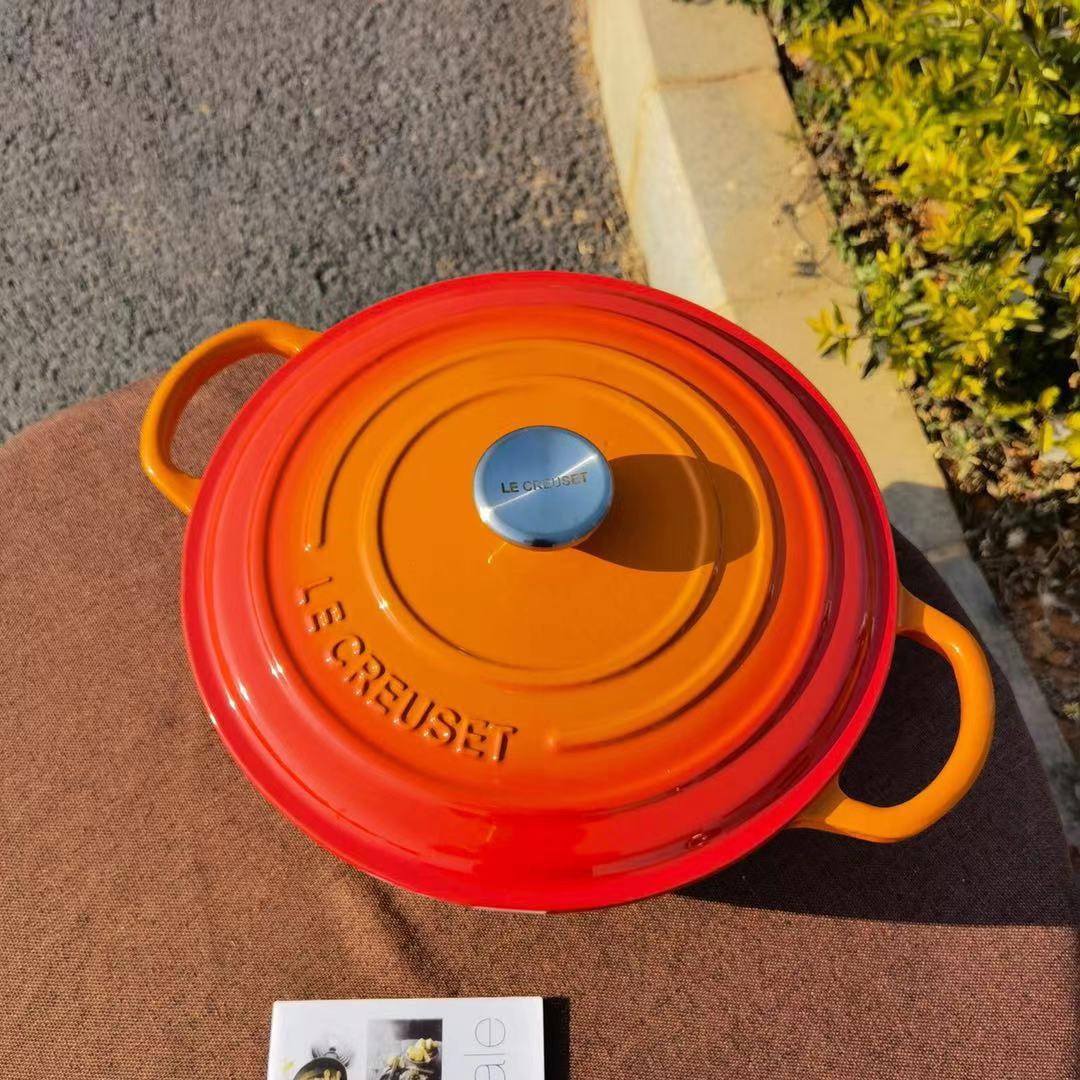 法国原装酷彩Le Creuset 珐琅锅铸铁海鲜锅26cm多功能炖煮焖煲汤-淘宝网