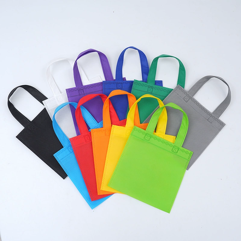 Внешняя торговля трансграничные конфеты нетканые сумки сплошной цвет нетканые сумки на заказ логотипы для покупок подарочные упаковочные пакеты