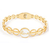 Bracelet, golden brand accessory stainless steel, 750 sample gold, wholesale