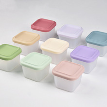 热销新款密封保鲜硅胶饭盒食品级冰箱微波加热便当盒收纳盒辅食盒