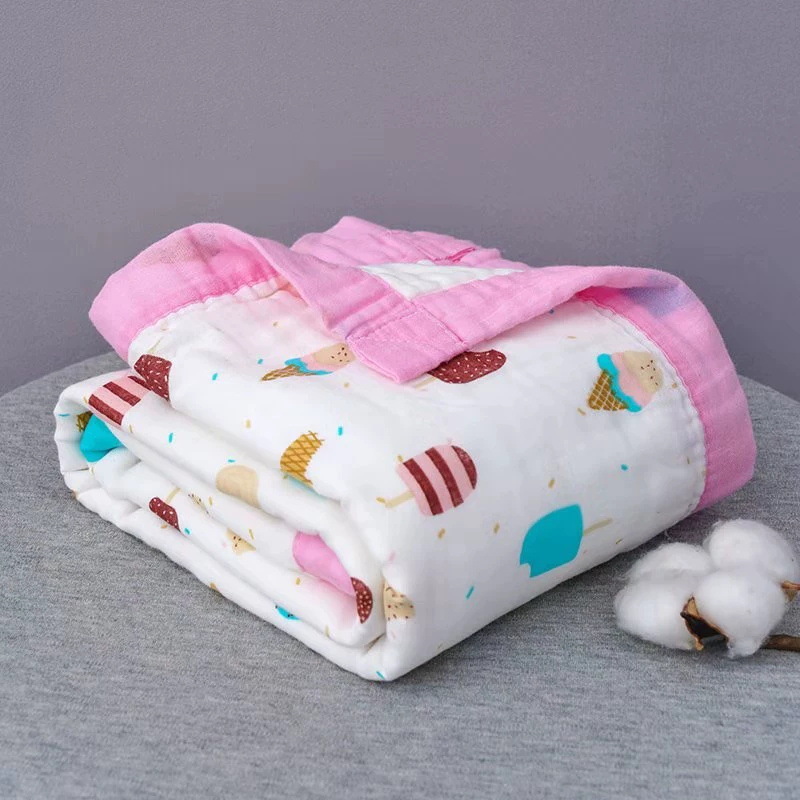 Toallas de gaza para bebés de seis capas de espuma de alta densidad para niños, toallas de baño para bebés, toallas de almuerzo para niños image 21
