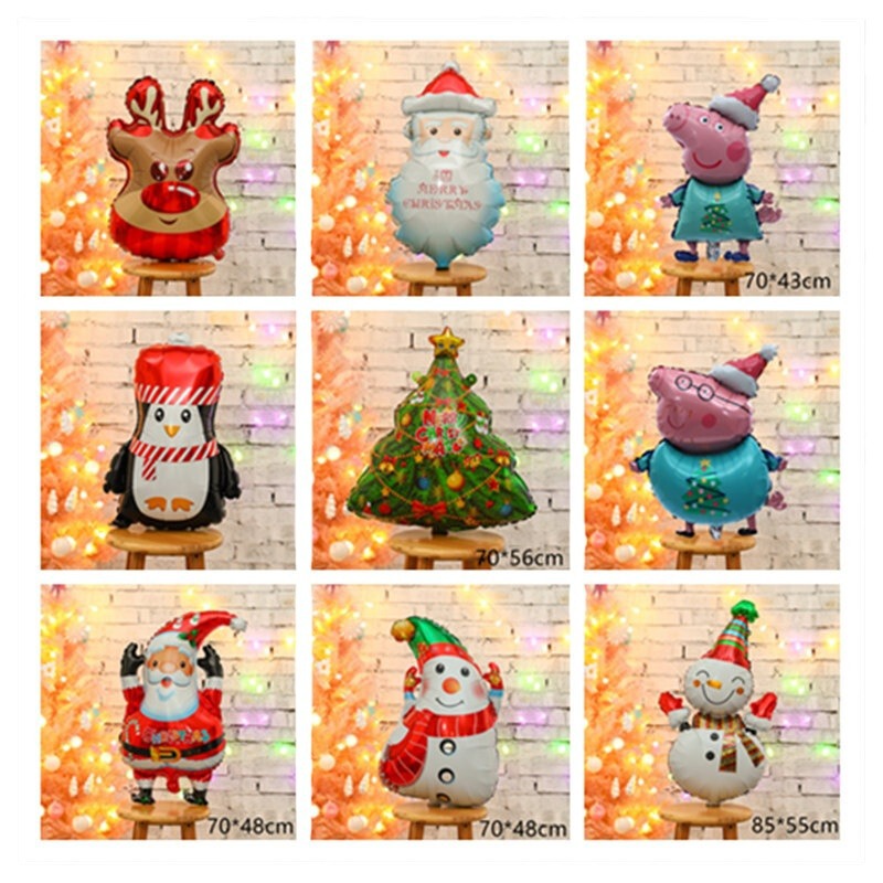国境を越えたクリスマスアルミ膜風船頭飾り手首大サンタクロースクリスマスツリー幼稚園イベント|undefined