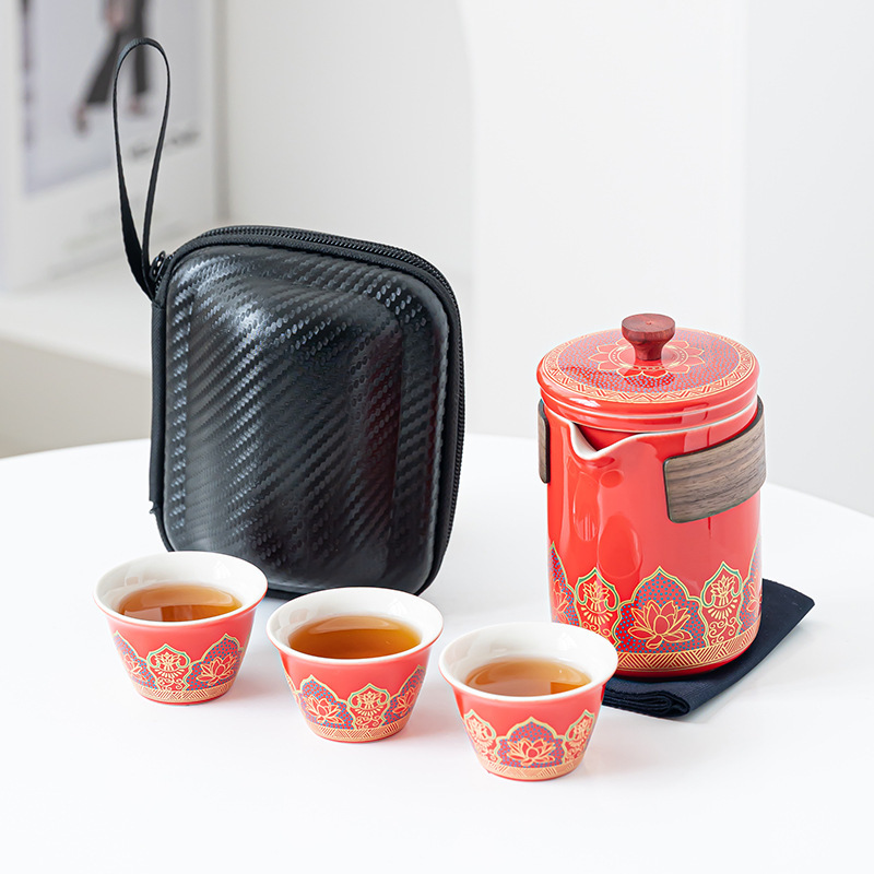旅行茶器携帯用工夫茶器セット屋外ティーポット|undefined