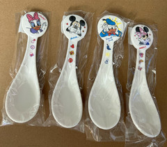 Disney Children's Spoons Forks Soup Bowls Drinking Bowls For Boys And Girls Eating Baby Eating Anti-Drop Tableware Mickey Large Cartoon