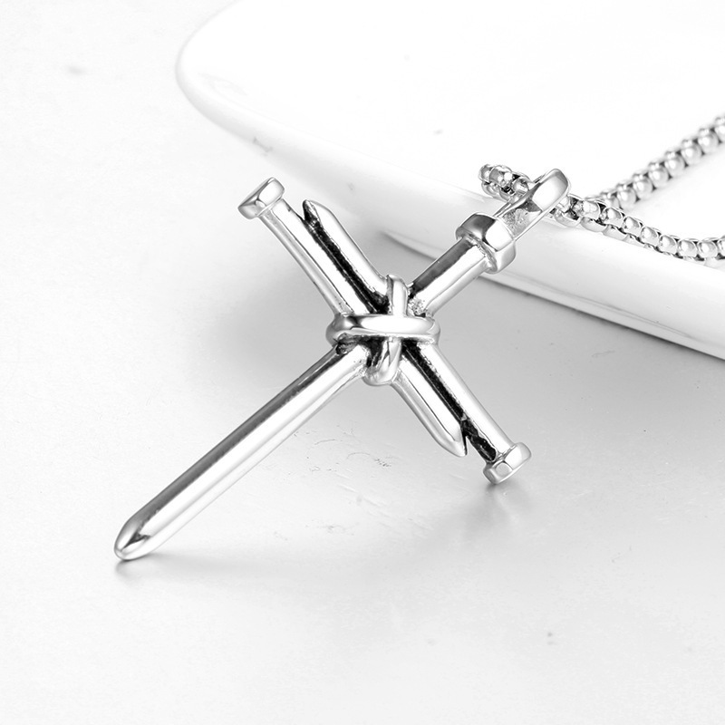Unisex Gender 1 Piece Punk Cross Alloy Plating Unisex Necklace
