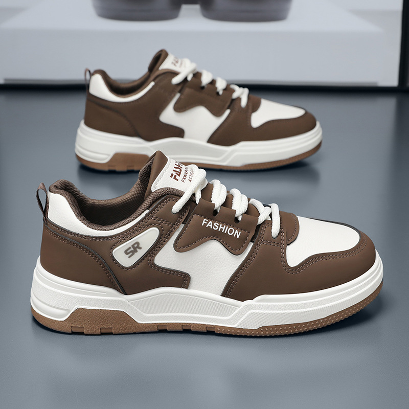 Zapatos de hombre 2024 nuevos zapatos blancos de invierno de moda coreana zapatos de tablero variados zapatos deportivos casuales de moda para hombres adolescentes image 4