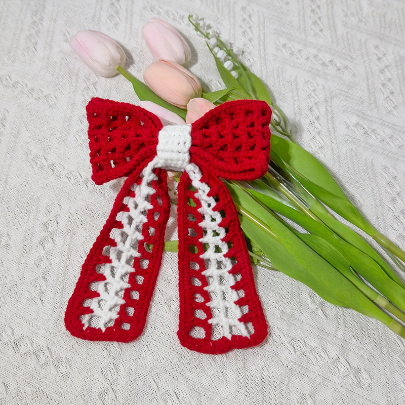 Electric Motorcycle Helmet Decoration Cute Bow Modified Woven Accessories