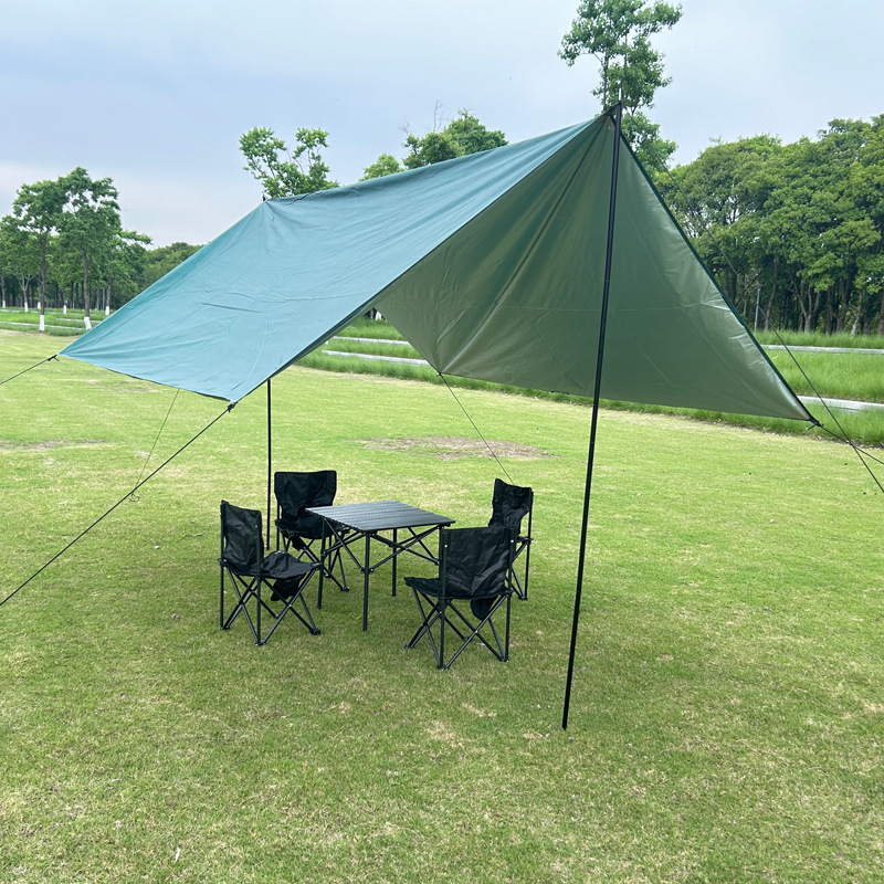 Outdoor Canopy Tent Camping Sunshade Tarp Folding Portable Large Canopy for 4-8 People