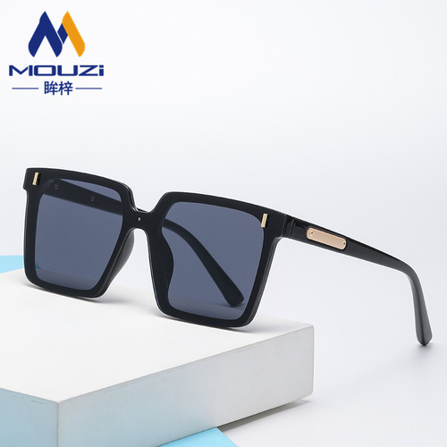 Internet celebrity trendy square sunglasses for women street photography anti-UV large frame sunglasses for women Korean version slim fashion sunglasses