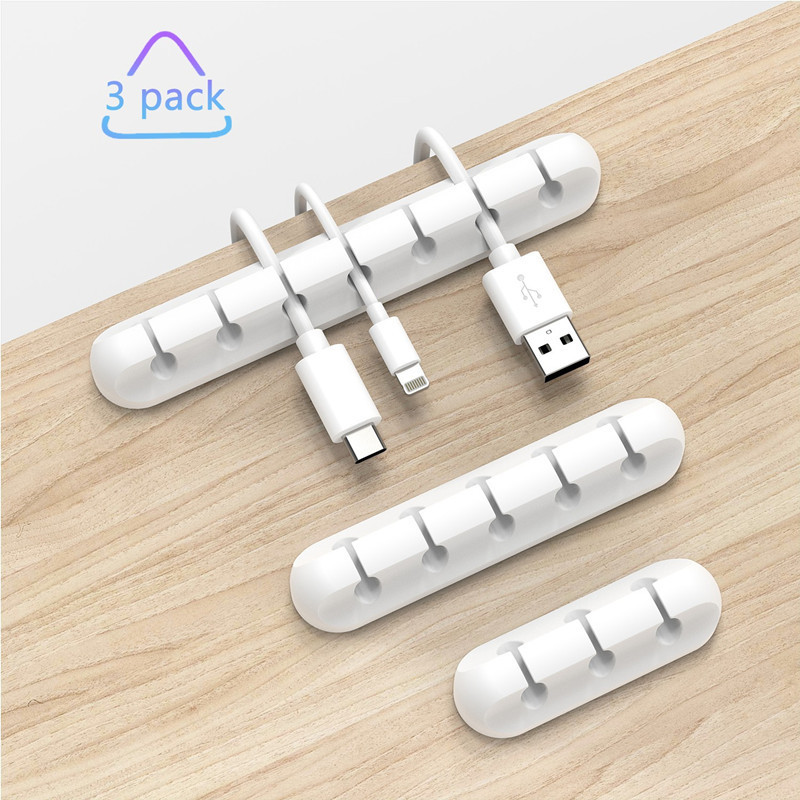 硅胶桌面理线器 耳机线电源线固线器充电线集线器多孔位