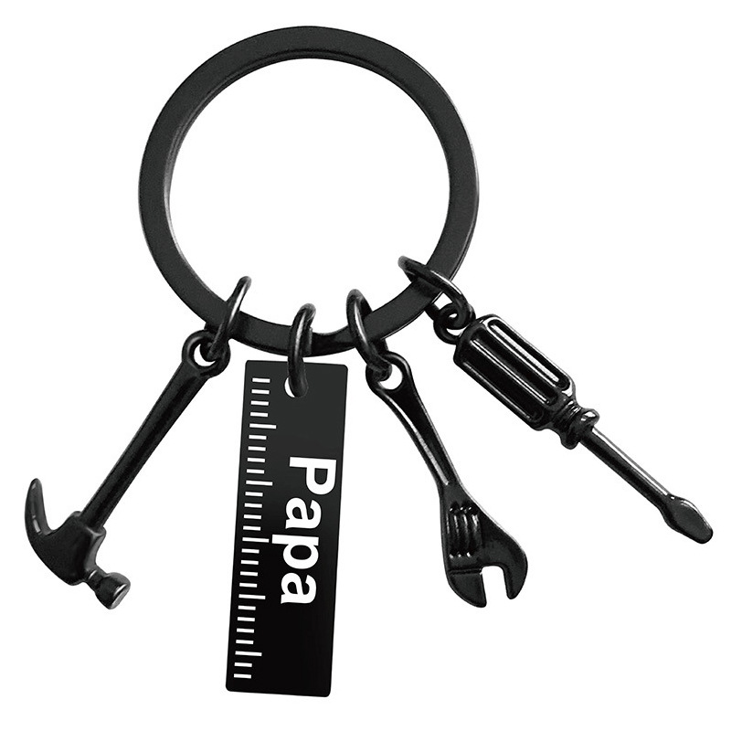 Holiday, Daily Occasion Simple Style Letter Hammer Metal Men's Bag Pendant Keychain