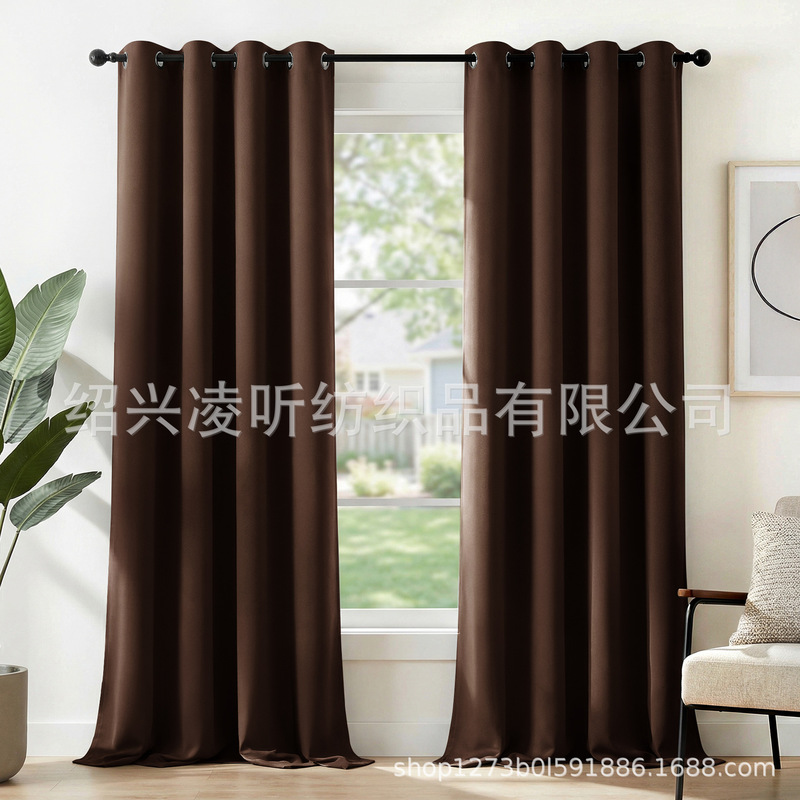 Cross-Border Amazon Wayfair Specializes in High-Precision Matte Blackout Fabric, 90-95% Blackout Curtain Fabric