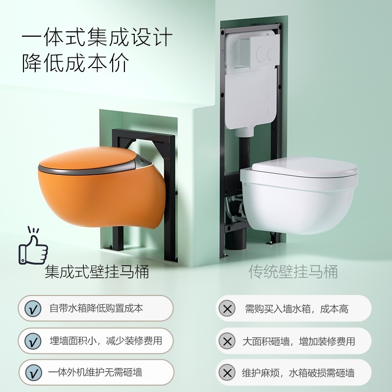 Weishi 礼品壁掛けスマートトイレカラーパーソナライズクリエイティブ壁掛けスマートトイレXiao Jingqi G6|undefined