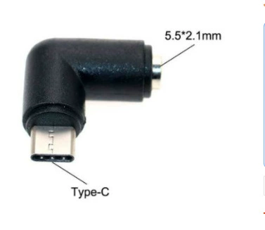 Головка переходника нагрузка Type-C питание DC5.5x2.1 2.5 ротор USBC Android смартфон
