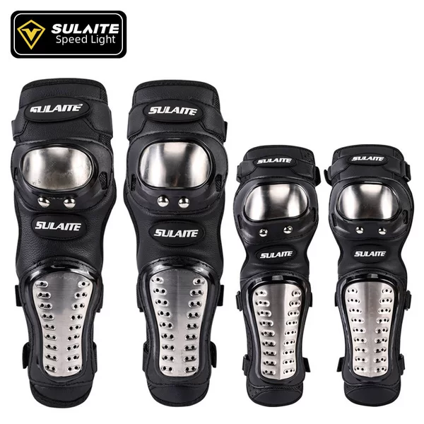 Stainless Steel Four-Season Motorcycle Knee Pads and Elbow Pads Off-Road Motorcycle Riding Protective Gear Racing Leg Pads Outdoor Sports Equipment