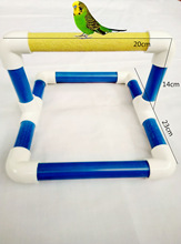 外贸鹦鹉用品鸟玩具 鹦鹉站架训练架 啃咬玩具秋千站架站杠鸟架子