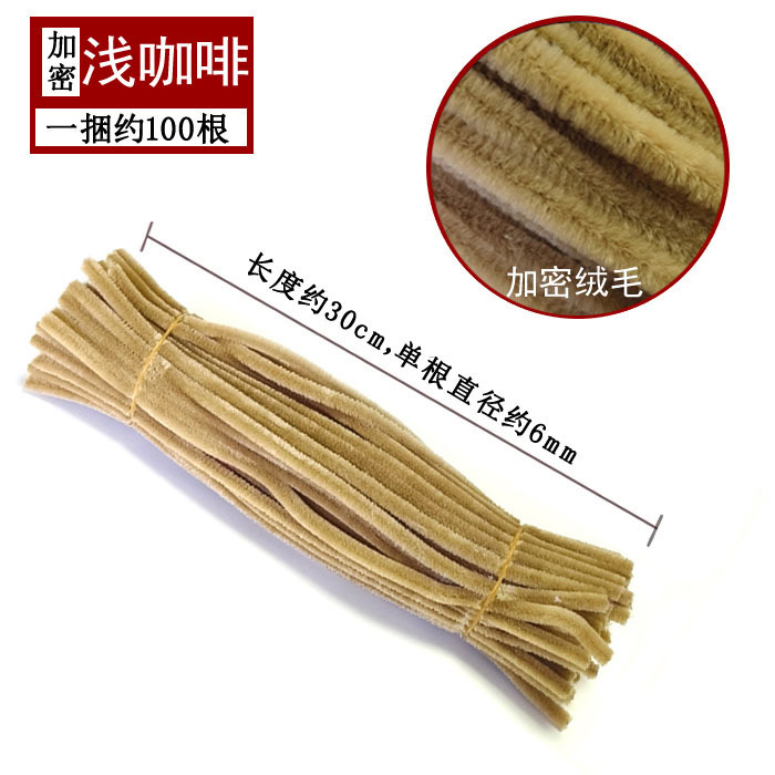 Varillas de felpa encriptadas de 42 colores, tiras para raíces de cabello, materiales populares para ramos hechos a mano, fabricante de varillas de felpa.