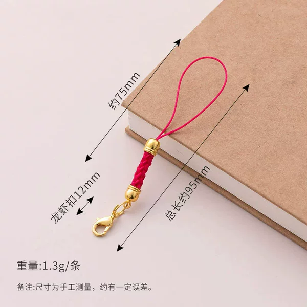 DIY Gold Lobster Clasp USB Flash Drive Cartoon Pendant Bag Accessories Corn Braided Rope Hanging Rope