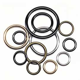 金属圆环闭口圆圈扣服装鞋子帽子箱包五金配件辅料带子连接扣装饰