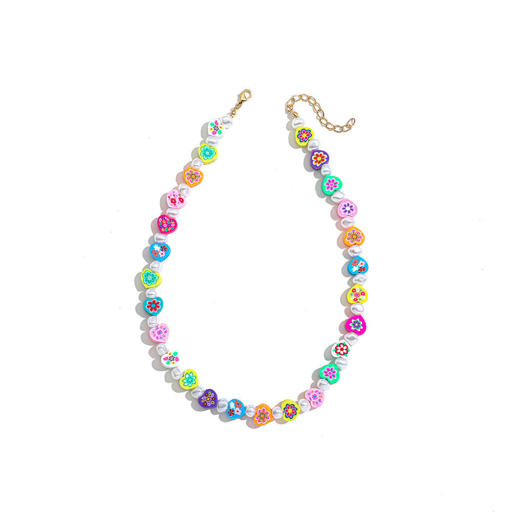 nihaojewelry simple colorful fruit rice bead pearl necklace wholesale jewelrypicture11