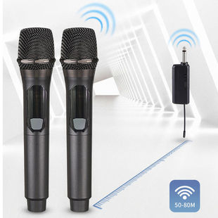 New rechargeable wireless microphone live broadcast sound card home outdoor audio singing square handheld microphone generation