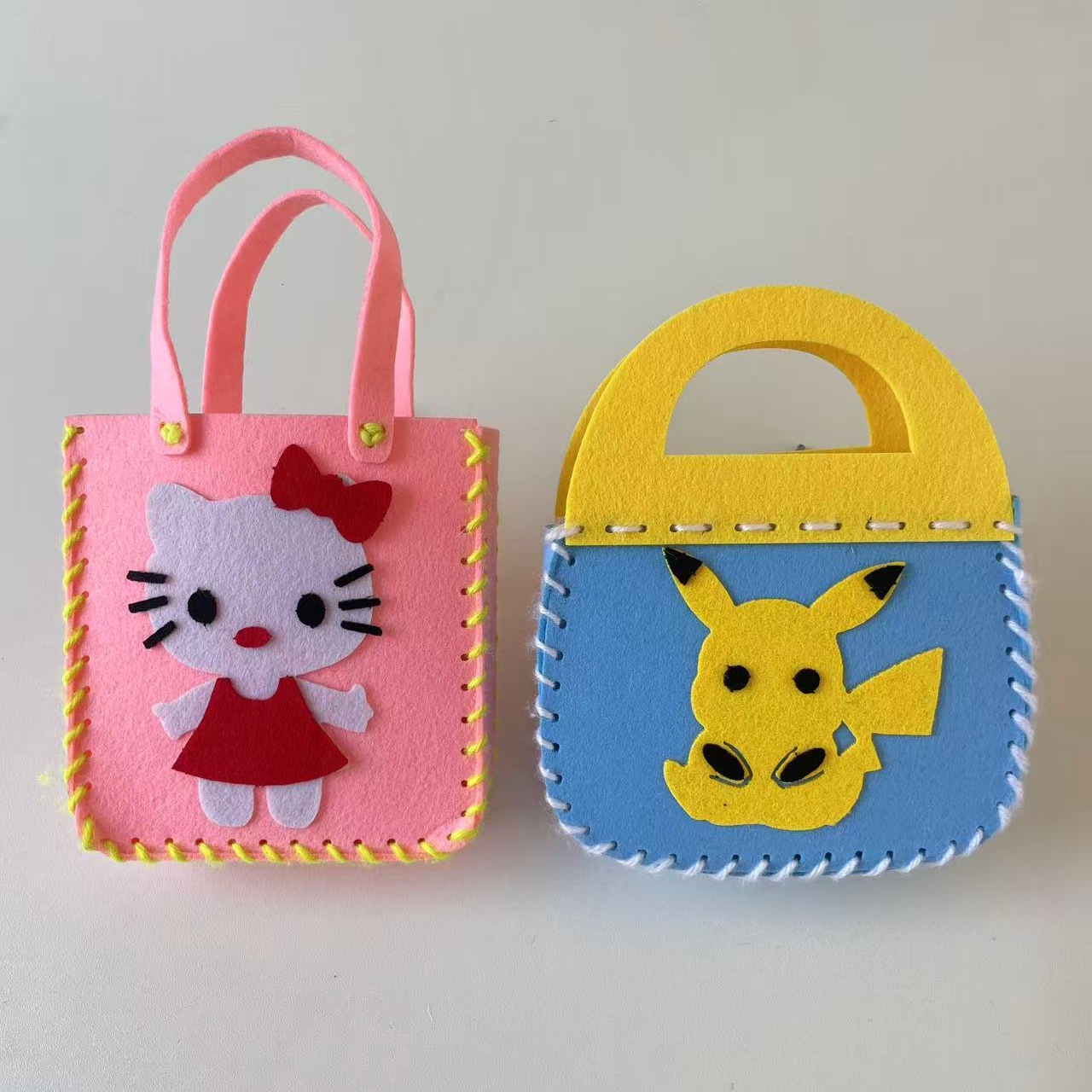 Paquete de dibujos animados no tejido para niños DIY dibujos animados estereoscópicos pegados juguetes para niños paquete de material personalizado