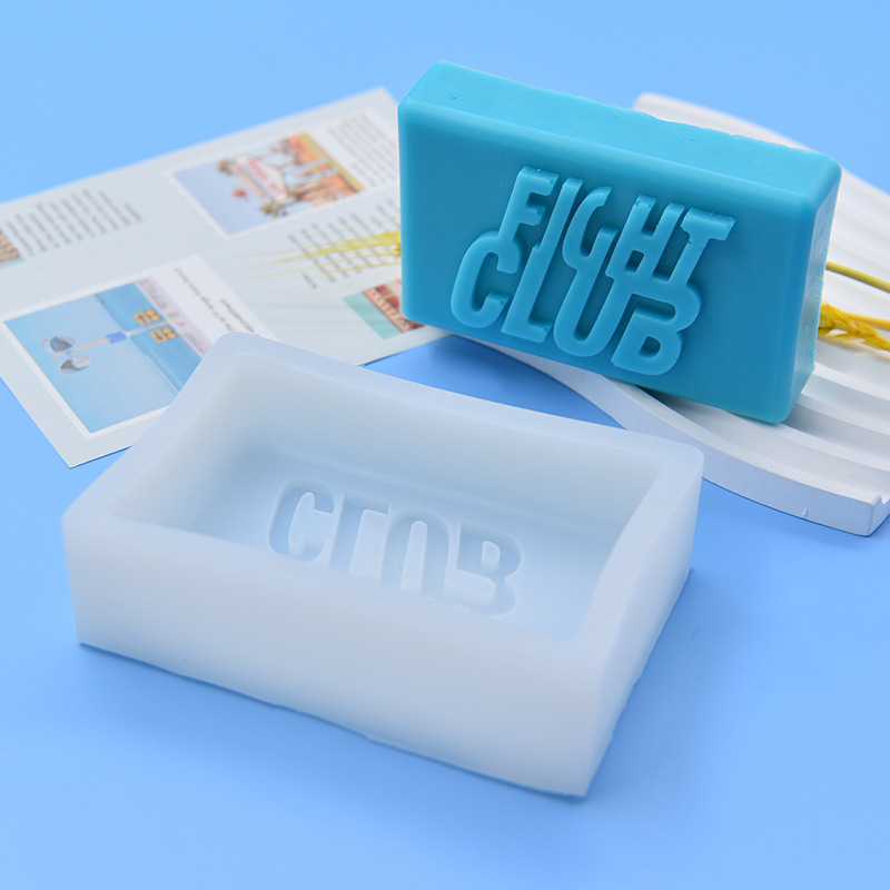 手作り石鹸金型格闘クラブclub英語アルファベット平面石鹸ケーキ金型シリコン金型|undefined