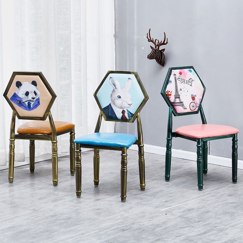 Hotel Backrest Chairs, Vintage Sun Loungers, Wrought Iron Dining Chairs, Hairdressing Chairs, Light Luxury High-End Coffee and Milk Tea Shop Chairs