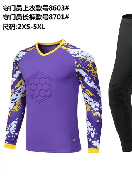 Football Goalkeeper Uniforms for Adults and Children, Autumn and Winter Long-Sleeved Sports Training Uniforms, Goalkeeper Uniforms, Football Jerseys with Printing