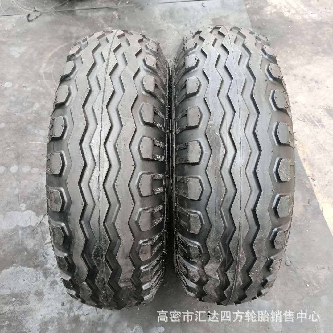 现货10.0/75-15.3打草机后轮 联合收割机水曲混合花纹 可做钢圈