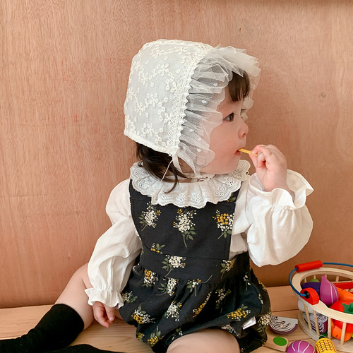 Baby Autumn Small Floral Jumpsuit Korean Children's Clothes Baby Girl Long Sleeve Two-piece Set Covered Clothes Baby Romper