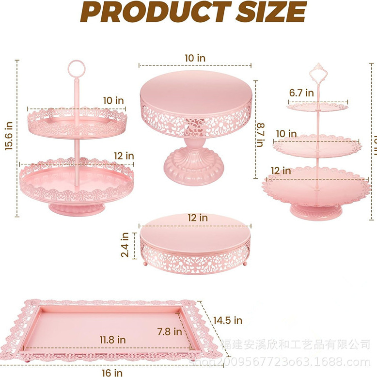Tabla de postres estante de exhibición estante de pasteles de postre bandeja de pasteles de comida fría estante de mesa de descanso estante de té de la tarde estante de refrigerio