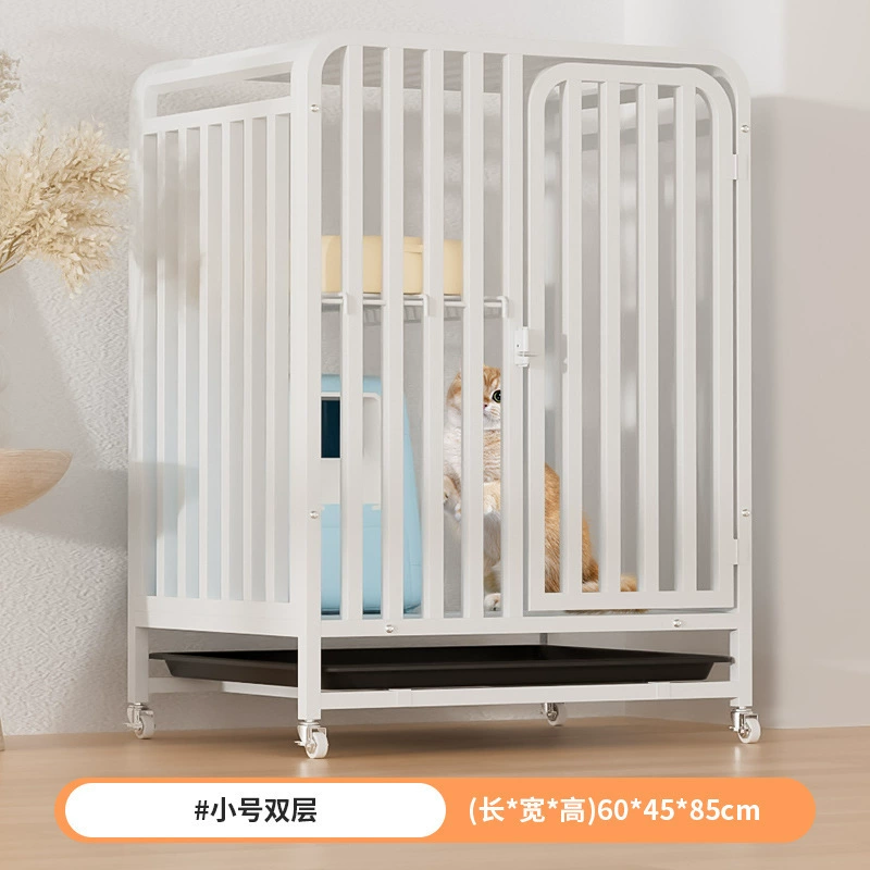 Коттедж-грязь для кошек — многоуровневый коттеджа для кошек в помещении, встроенные лоток и лазательные площадки, крупный