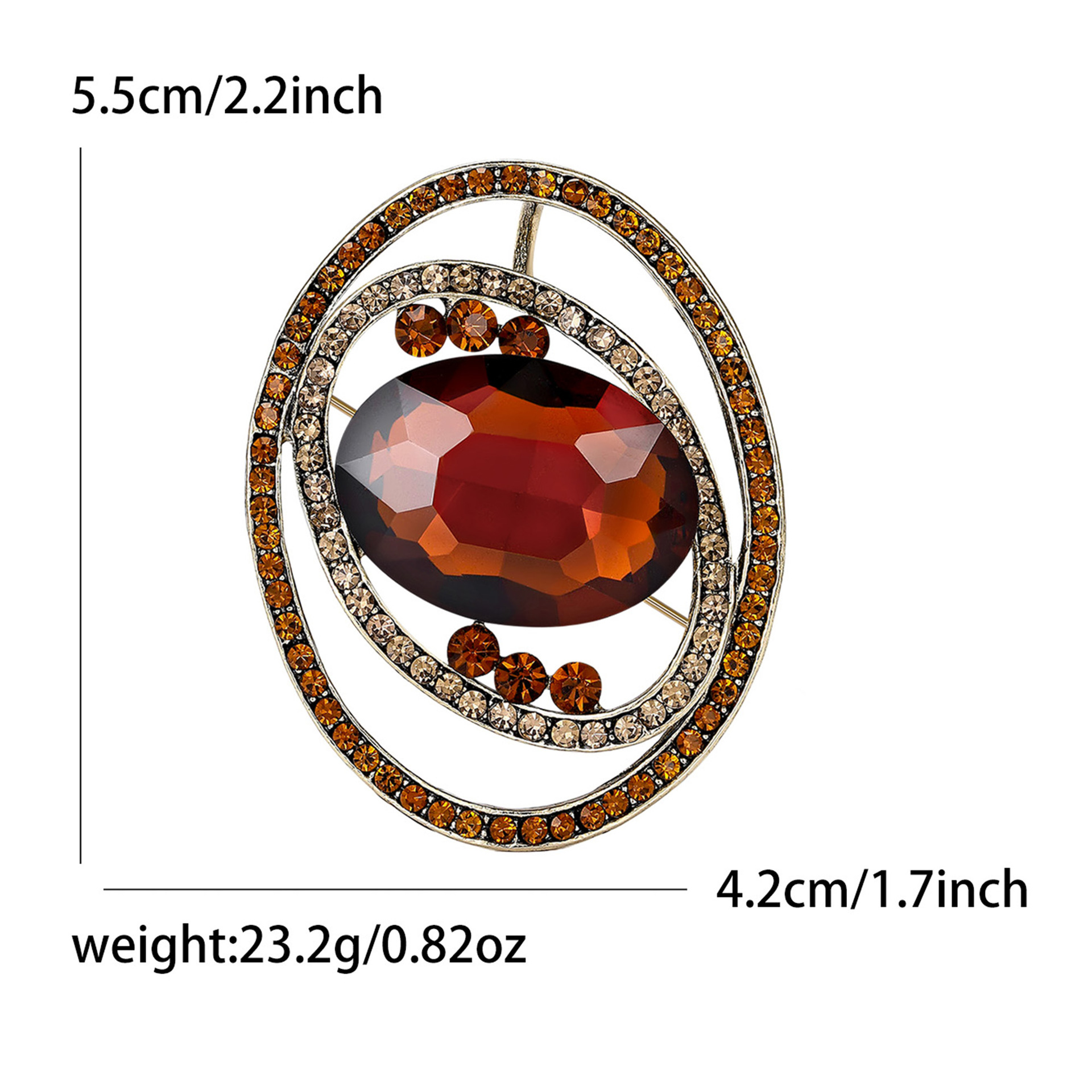 Damen Brosche Mit Perlen Und Kristallen Im Vintage Design_voghion.com