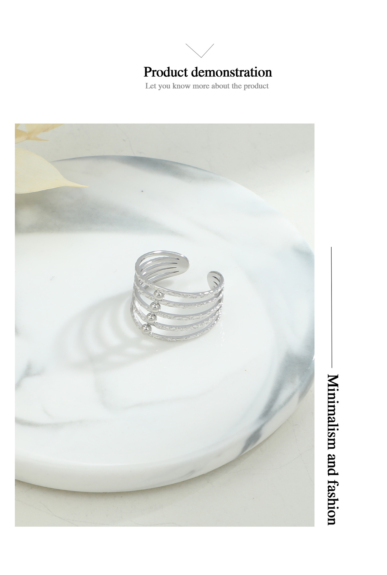 Simple Style Geometric Solid Color Stainless Steel Open Ring Stripe No Inlaid Stainless Steel Rings